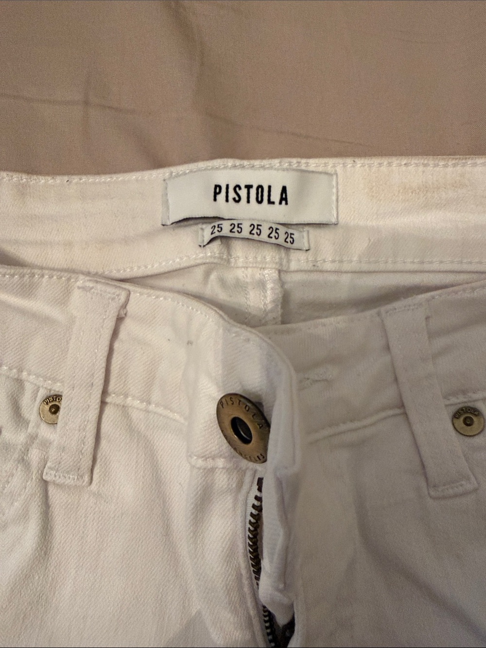 Pistola Crisp White High-Rise Denim Jeans